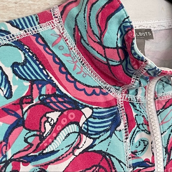 Talbots Athleisure Full Zip Jacket Pink Blue Petite - Picture 7 of 13